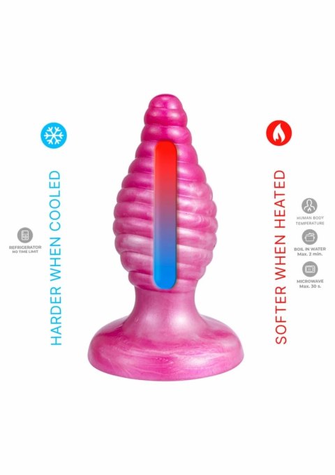 Fantasy Plug Cherry SILEXPAN® silikonowy, termoaktywny, rożowy