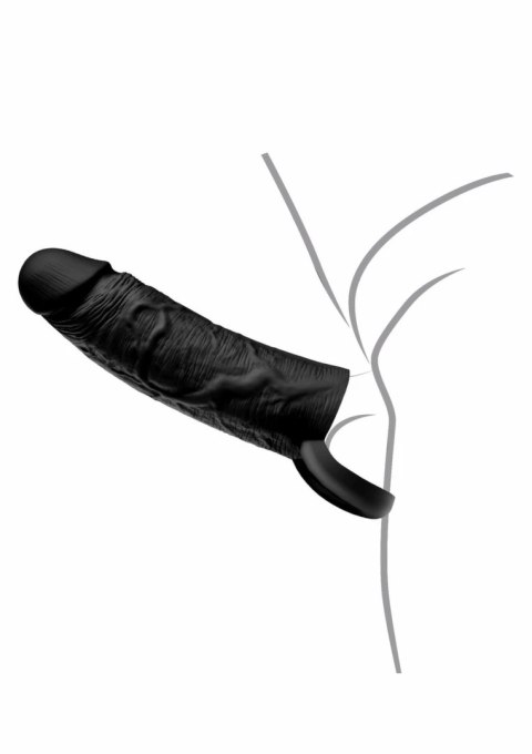 HIDDEN DESIRE INFERNO silikonowa nakładka z pierścieniem 20 cm