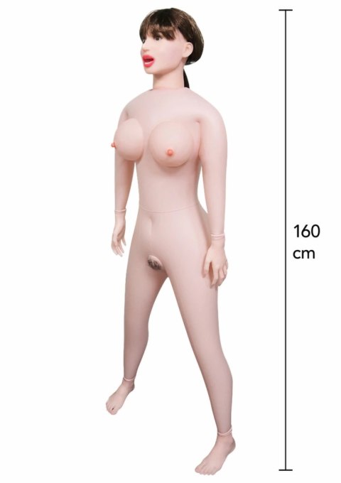Hidden Desire Foxy Roxy Inflatable Doll - brunetka, anatomiczna sylwetka, 3 strefy