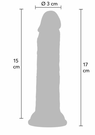 INFERNO by HIDDEN DESIRE Liquid Silicone 17 cm - anatomiczny model z przyssawką