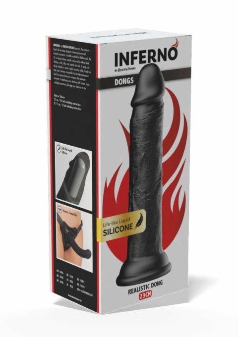 INFERNO by HIDDEN DESIRE Liquid Silicone 23 cm - model z przyssawką