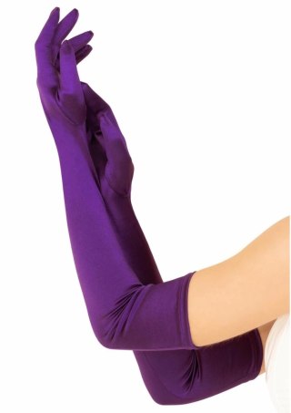 Leg Avenue Extra Long Satynowe Rękawiczki Operowe Czarne 60 cm