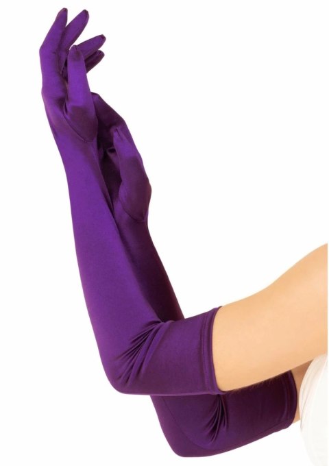 Leg Avenue Extra Long Satynowe Rękawiczki Operowe Czarne 60 cm