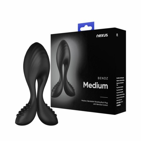 Nexus Bendz Medium - Wibrująca zatyczka analna, elastyczna, pilot, USB