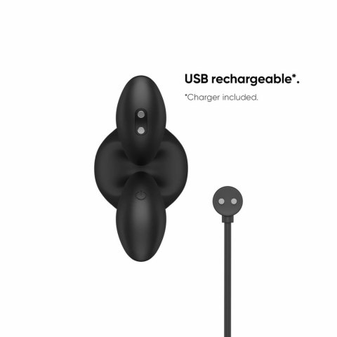 Nexus Bendz Small - Wibrująca zatyczka analna z regulacją kształtu, czarna, wodoodporna