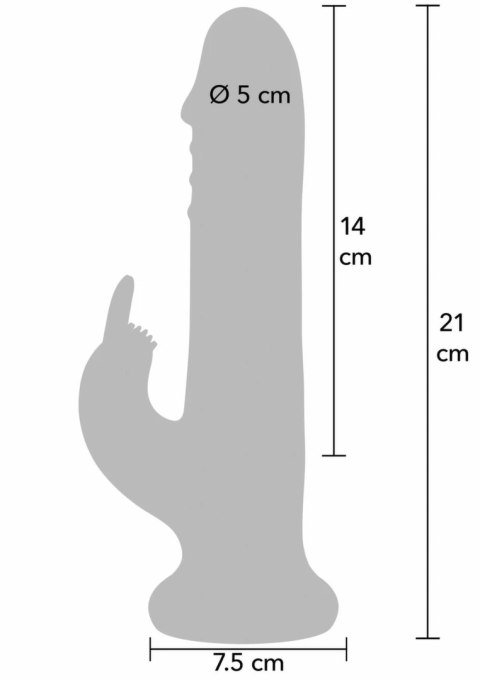Playhouse Rotating Beads Rabbit Vibrator silikonowy, wodoodporny, USB