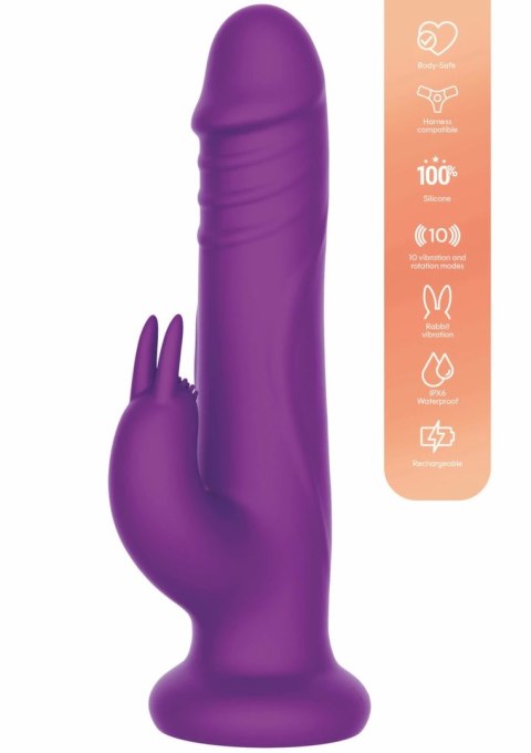 Playhouse Rotating Beads Rabbit Vibrator silikonowy, wodoodporny, USB