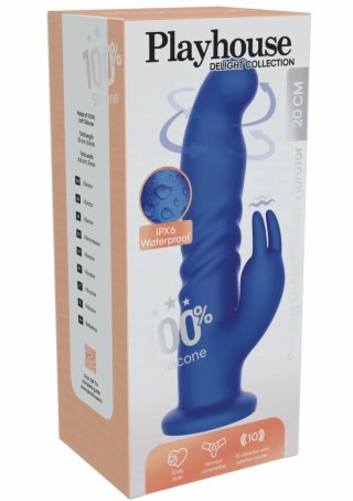 Playhouse Rotating G-Spot Rabbit Vibrator silikonowy, wodoodporny