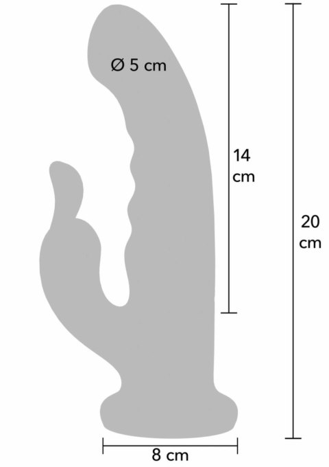 Playhouse Rotating Rabbit Vibrator silikonowy, wodoodporny, ładowalny
