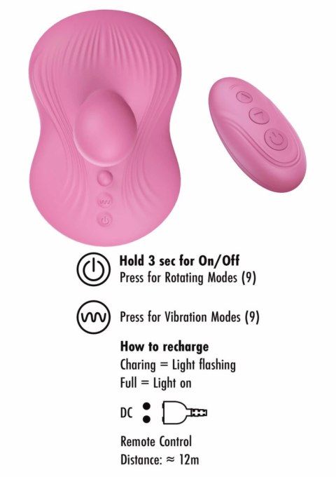 She.E.O Rotating Vibrating Grinder - dwusilnikowy, wodoodporny, silikonowy