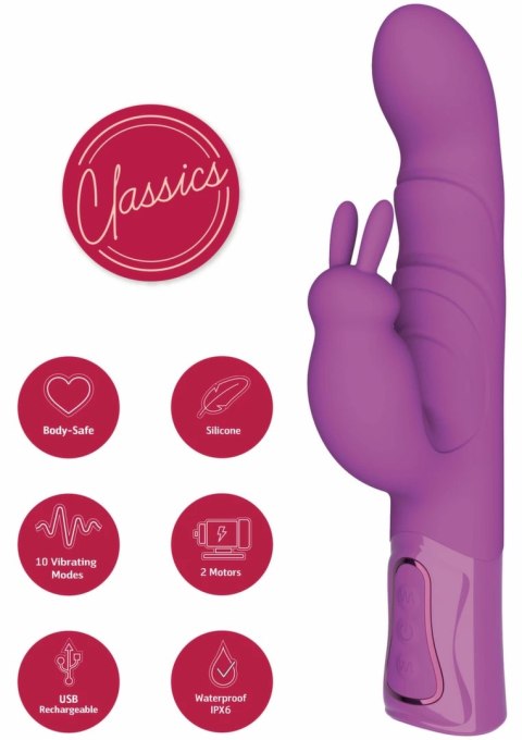 She.E.O Thick Rabbit Vibrator model G-Spot, silikonowy, wodoodporny