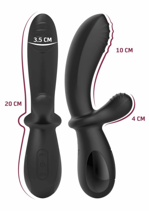 She.E.O eStim G-Spot Vibrator dwusilnikowy silikon przewodzący fioletowy