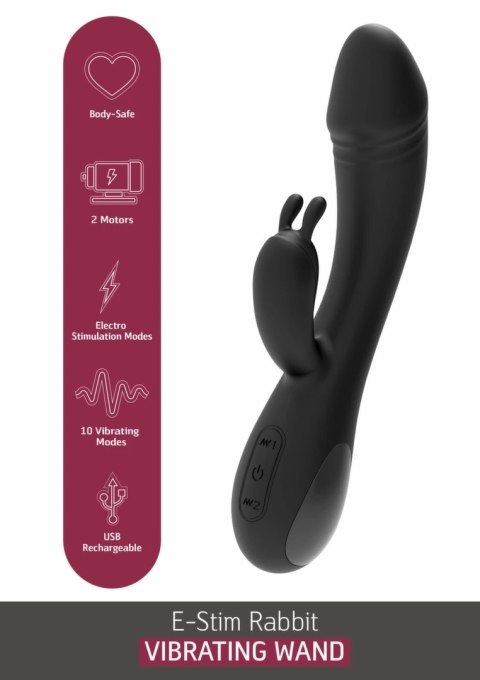 She.E.O eStim Rabbit Vibrator silikonowy, 5 trybow E-Stim, 10 wibracji