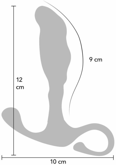 TOYJOY P-Spot Stimulator Medium silikonowy korek anatomiczny czarny