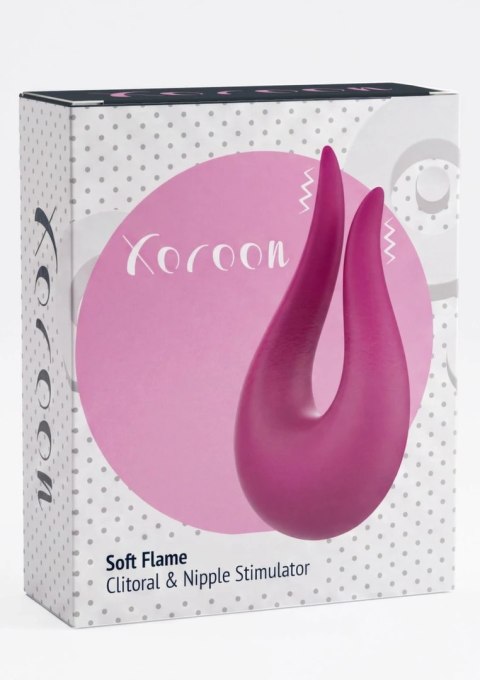 Xocoon Soft Flame - stymulator punktowy silikonowy, 10 trybow, USB