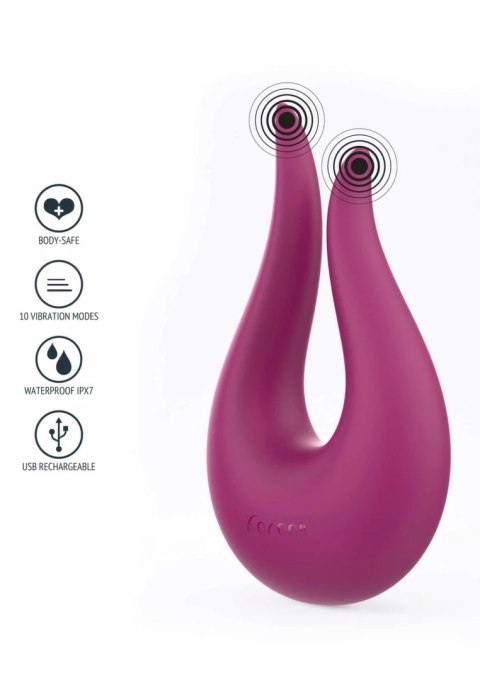 Xocoon Soft Flame - stymulator punktowy silikonowy, 10 trybow, USB