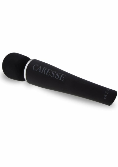 CARESSE Pro Wand Massager 30,6 cm 5 trybow IPX7 silikon czarny