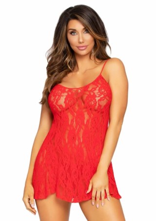 Dreamgirl Rose Lace Flair Chemise rożowa koronkowa halka S/M