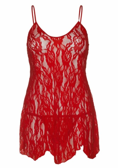 Dreamgirl Rose Lace Flair Chemise rożowa koronkowa halka S/M