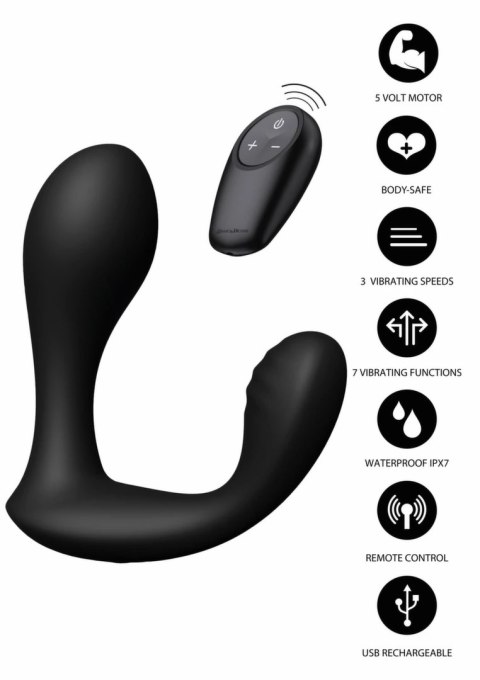 Hidden Desire Bullseye Prostate Plug wibrujący anatomiczny masażer z pilotem USB-C