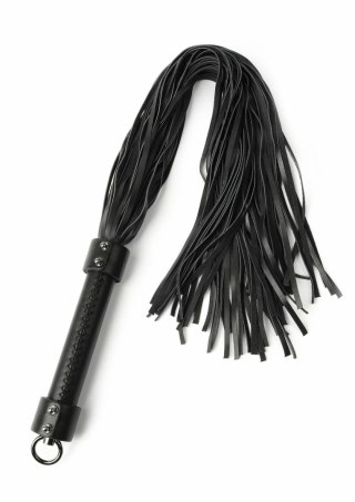 Hidden Desire Genuine Leather Whip 75cm - skorzany bat z metalowym uchwytem