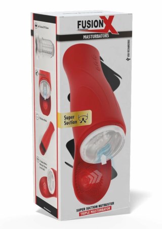 Hidden Desire Super Suction Nutbuster Triple - maszyna intymna z funkcją ssania i wibracji