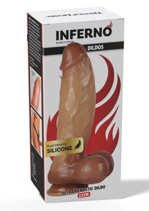 INFERNO by HIDDEN DESIRE Ultra Realistic 22 cm silikonowy model dual-density