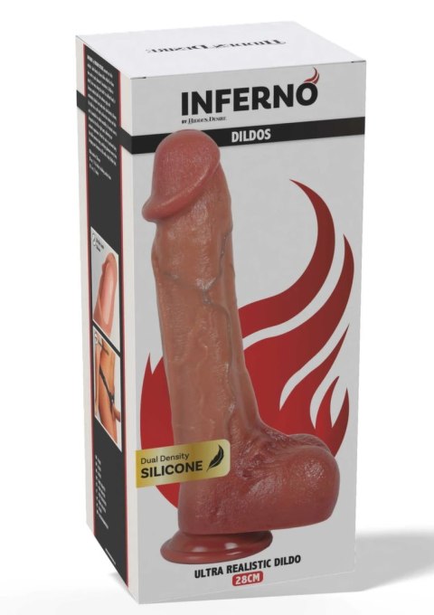 INFERNO by HIDDEN DESIRE model silikonowy 28 cm dwuwarstwowy anatomiczny