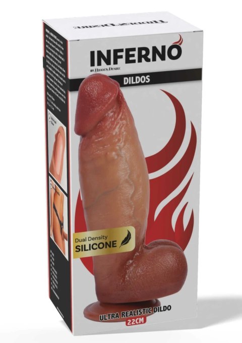 INFERNO by HIDDEN DESIRE silikonowy model anatomiczny 22 cm dual-density