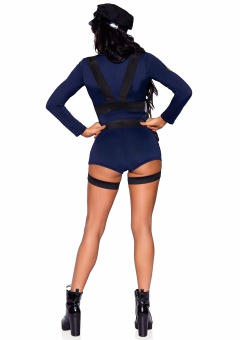 Leg Avenue Flirty Cop Romper kostium damski z akcesoriami granatowy M