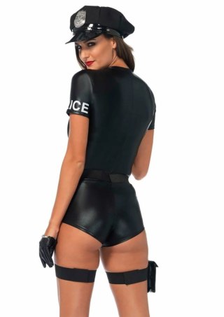 Leg Avenue Flirty Five-0 Cop Romper kostium damski 3-częściowy S