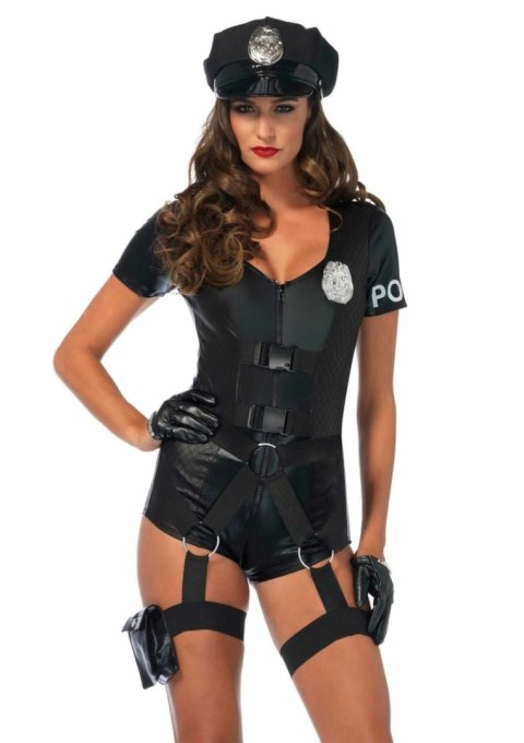 Leg Avenue Flirty Five-0 Cop Romper kostium damski z czapką M
