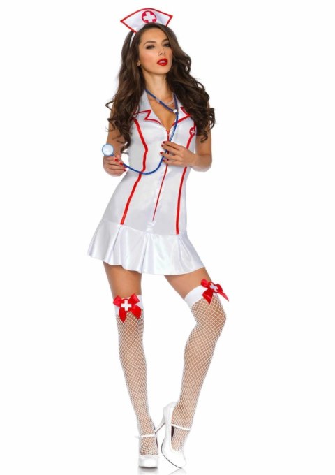 Leg Avenue Head Nurse Dress komplet 3-częściowy z akcesoriami S/M