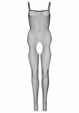 Leg Avenue Seamless Net Bodystocking z wycięciami, czarny, uniwersalny
