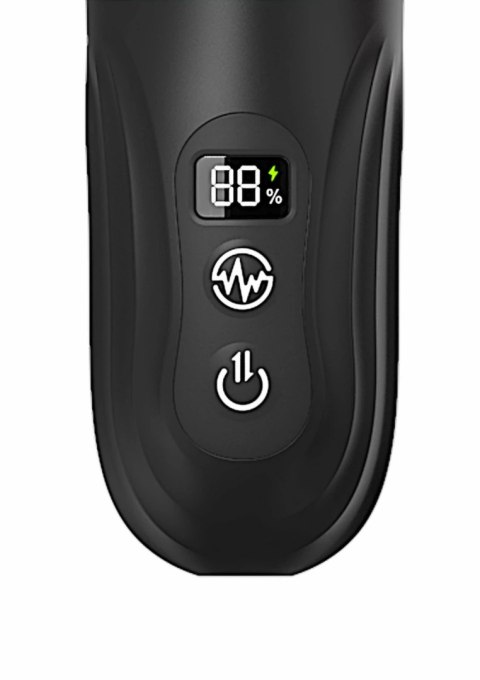Realistic Thrusting and Wiggling Vibrator silikonowy z pilotem LED 8713221842466