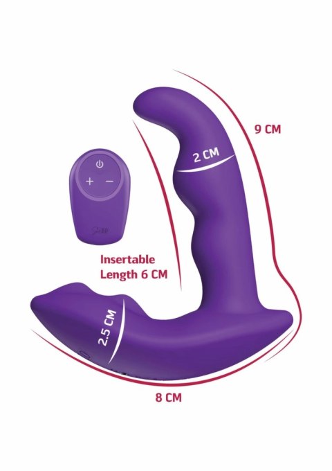 She.E.O Anal Stimulator Vibrator z pilotem, 10 trybow, silikonowy
