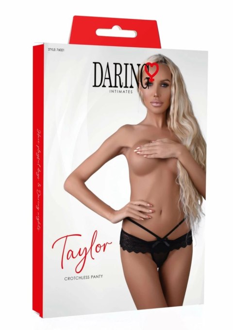 Taylor koronkowe figi z wycięciem, brazylijski kroj, S/M & L/XL
