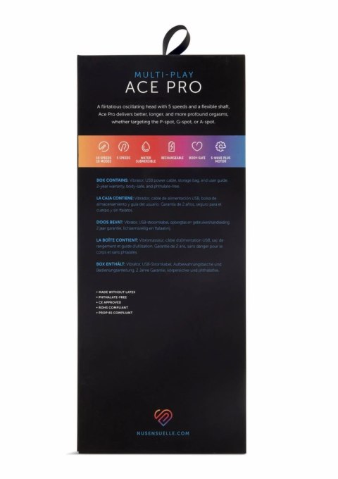 Ace Pro Prostate + G-Spot Vibrator masażer oscylacyjny 10 trybow