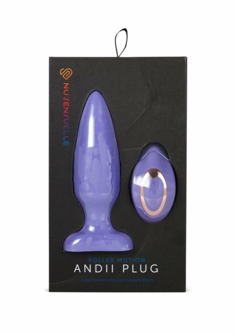 Andii Roller Motion Plug - model z funkcją ruchu rolek i pilotem, czarny