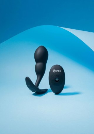 B-Vibe P-Spot SnugPlug Medium silikonowy z pilotem i wibracjami