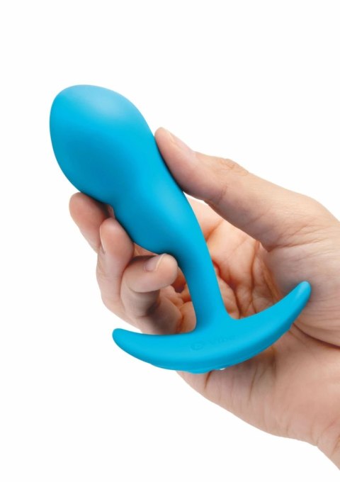 B-Vibe P-Spot SnugPlug Small silikonowy z pilotem, wibrujący, czarny