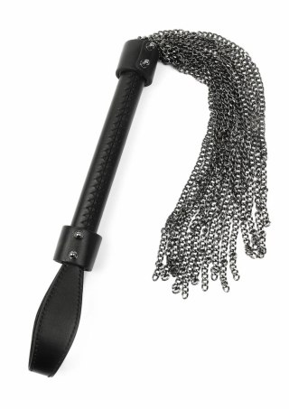 Hidden Desire Genuine Leather Chain Whip - skorzany bat z metalowymi ogniwami