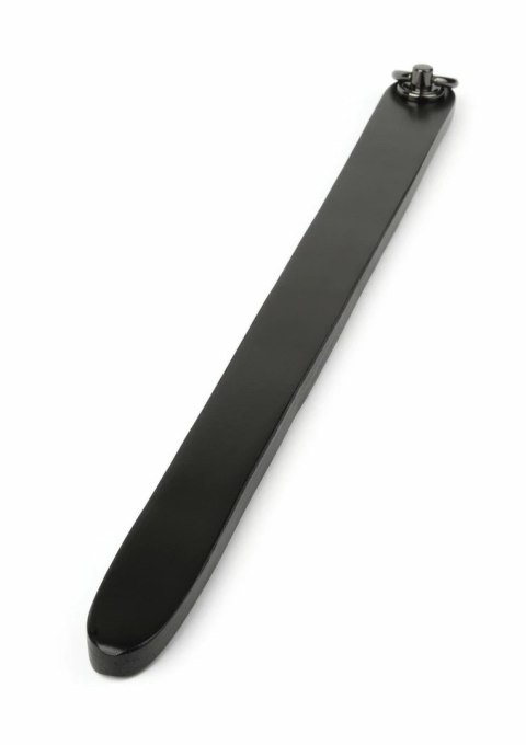 Hidden Desire Genuine Leather Ruler - elegancki skorzany liniał 40 cm czarny