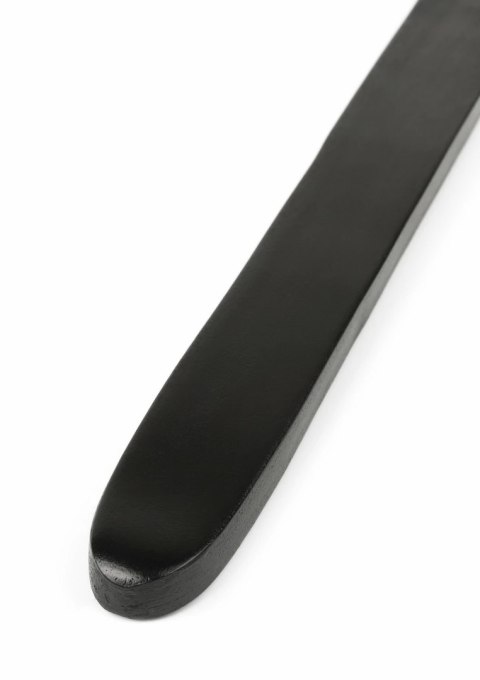 Hidden Desire Genuine Leather Ruler - elegancki skorzany liniał 40 cm czarny
