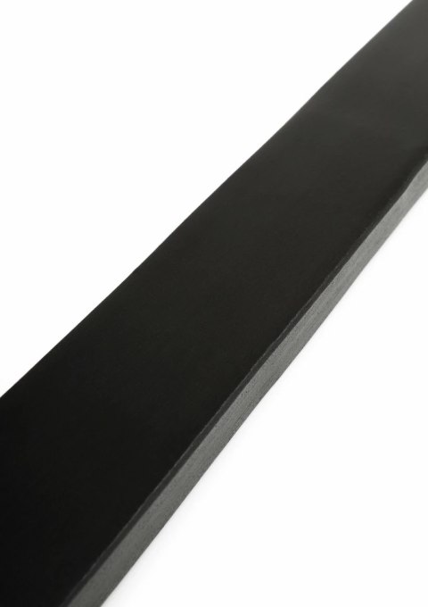 Hidden Desire Genuine Leather Ruler - elegancki skorzany liniał 40 cm czarny