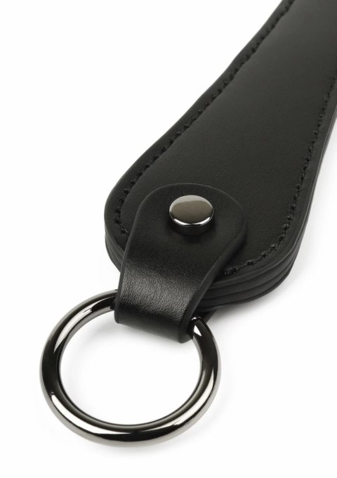 Hidden Desire Genuine Leather Slapper I - skorzany płaski bat z ergonomicznym uchwytem