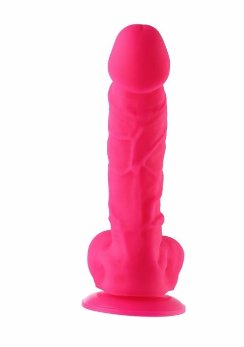Hismith KlicLok Dildo 21 cm silikonowy, rożowy, z przyssawką