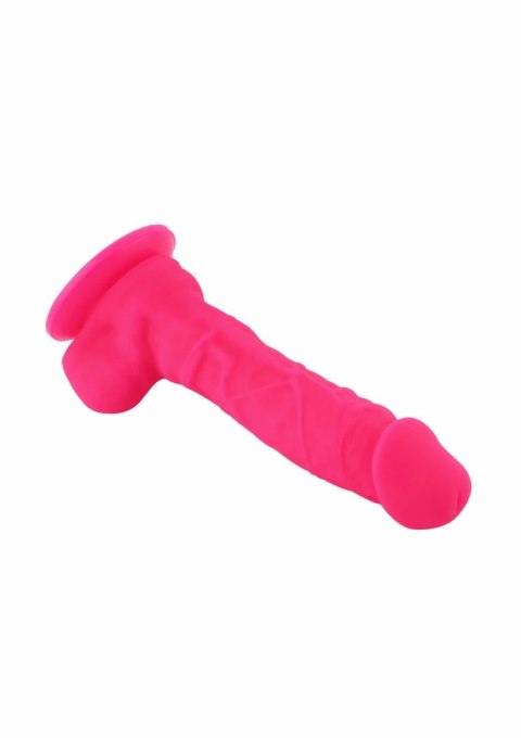 Hismith KlicLok Dildo 21 cm silikonowy, rożowy, z przyssawką