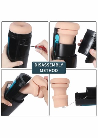 Hismith KlicLok Vibrating Stroker - system wibracji i ruchu, KlicLok