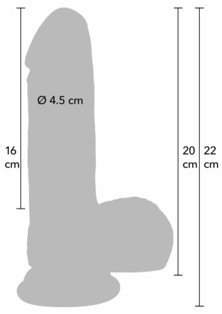 INFERNO by HIDDEN DESIRE Liquid Silicone 20 cm - model anatomiczny, dwuwarstwowy